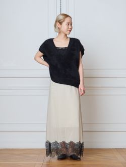 IENA LA BOUCLE メッシュフラワーレースベストのコーディネート