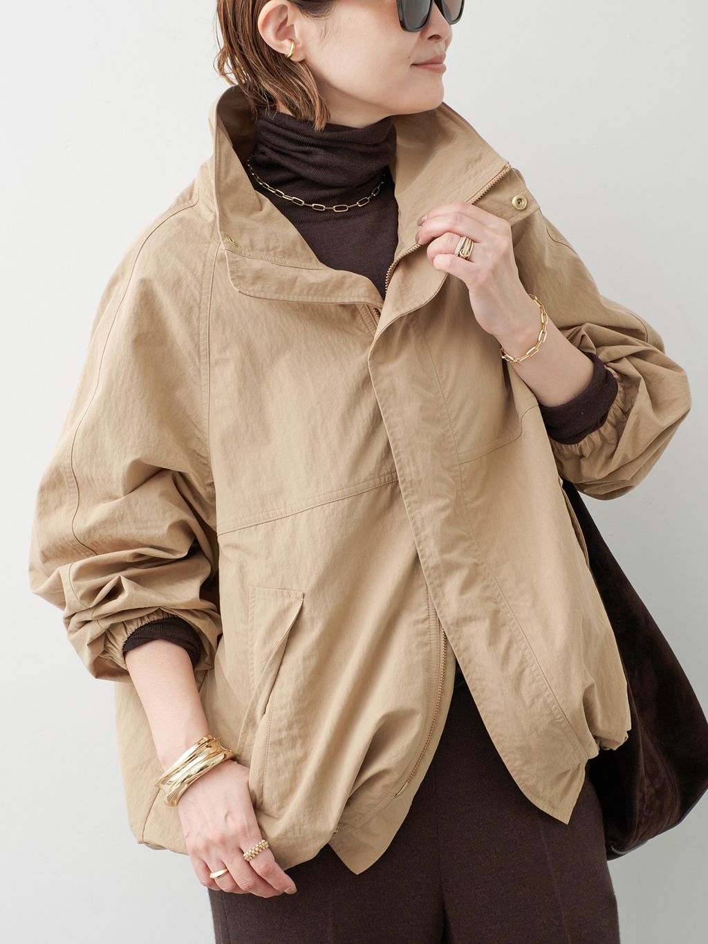 WEATHER FULL ZIP ブルゾンのコーディネートスナップ（MIZU