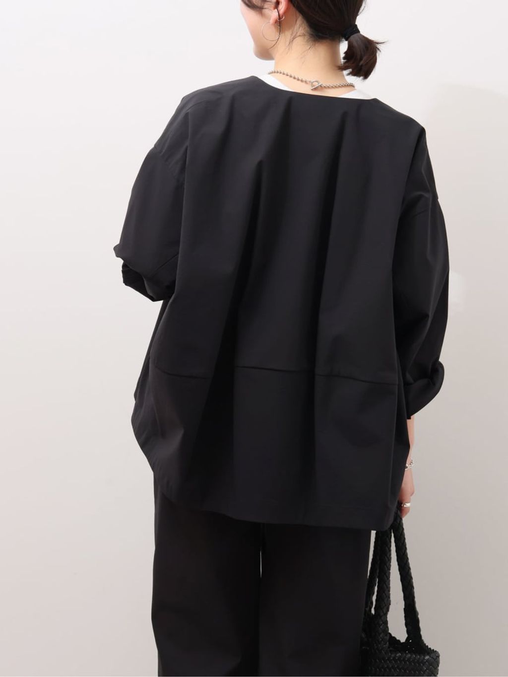 追加》［撥水 / UVカット］【SPENSIERATO】クルーネックコクーン