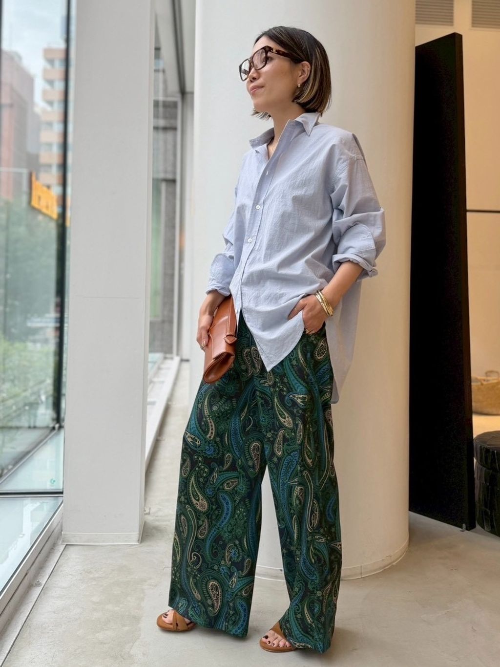 Washed Relax Shirtsのコーディネートスナップ（WEB VC.N）｜L