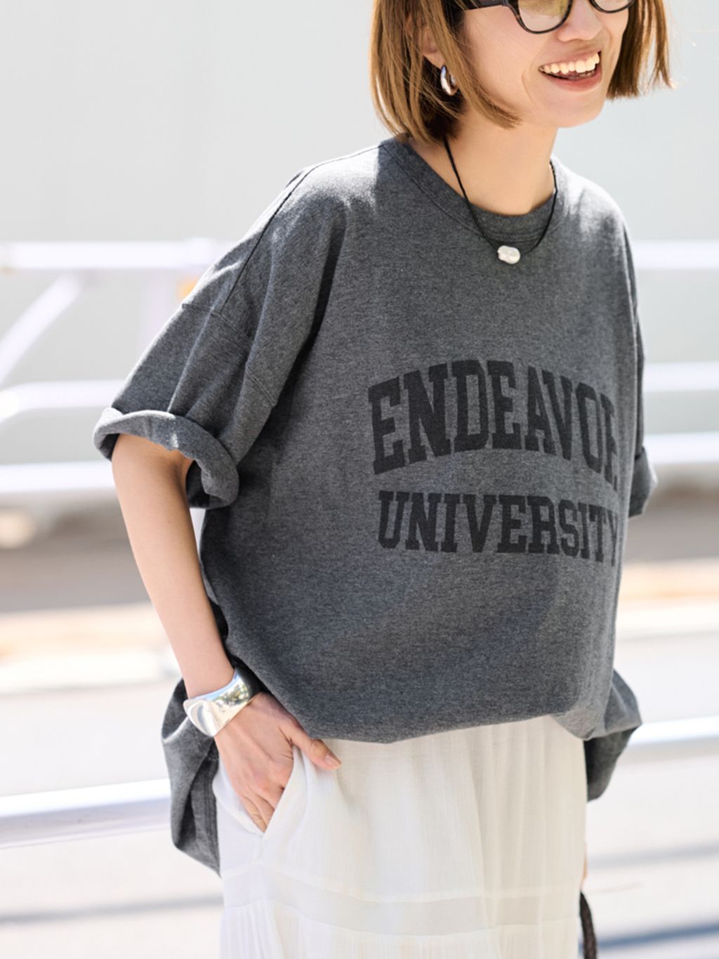 ≪WEB限定 / 追加≫オーバーTEE 2のコーディネートスナップ（tomo
