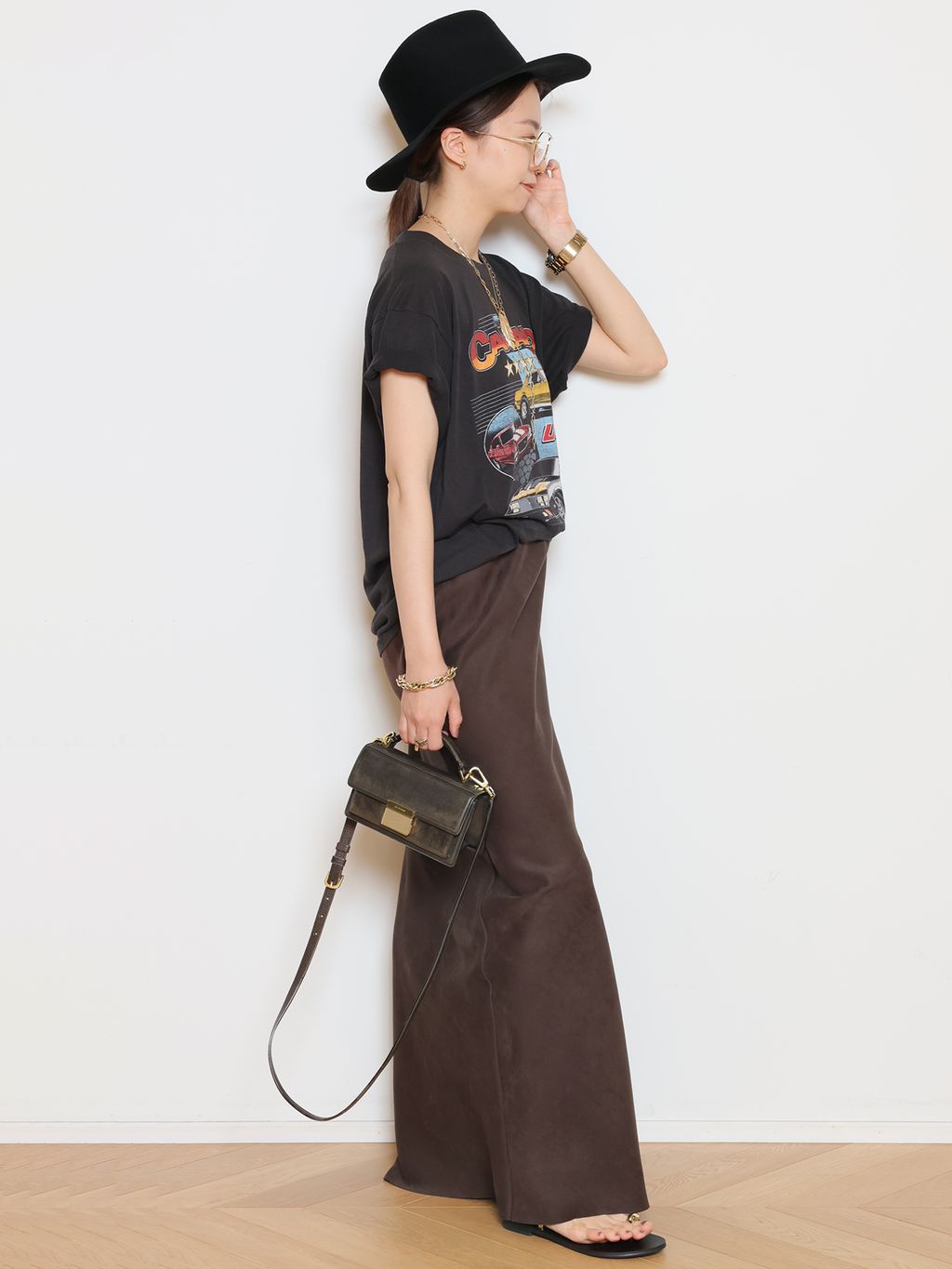 Col Pierrot/コル ピエロ】Fake suede Maxi スカートのコーディネート