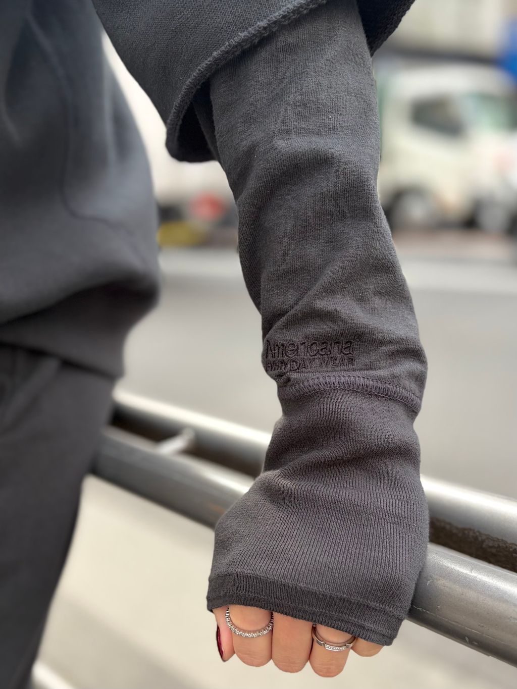 AMERICANA/アメリカーナ】 HALF SLEEVE SWEATのコーディネートスナップ