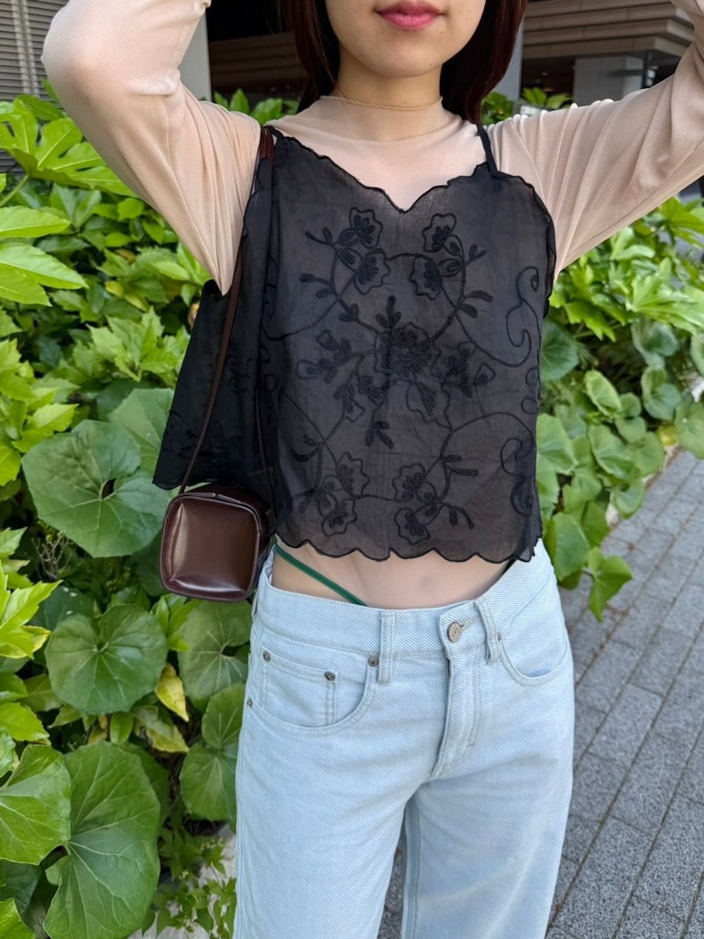 SARA MALLIKA/サラマリカ】 Organza Cami Topのコーディネートスナップ