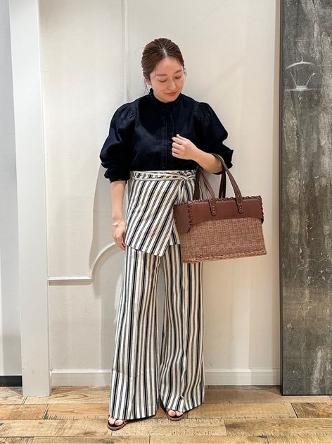 IENA LA BOUCLE シアーラメニットプルオーバーのコーディネート