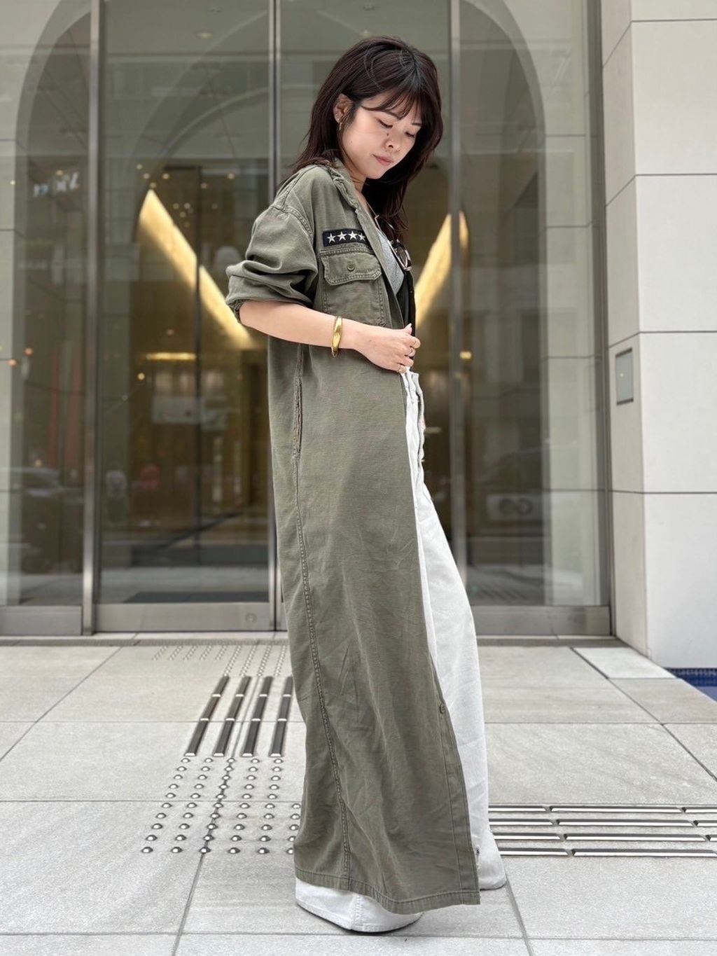 ミー L'Appartement  RAMIEシャツ REMI RELIEF/レミ レリーフ】 MILITARY SHIRTS DRESSのコーディネート