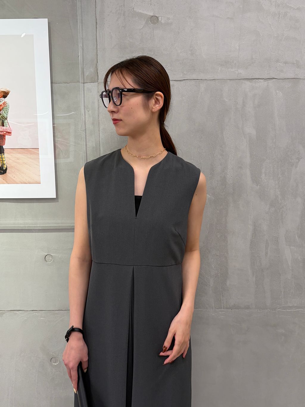 DRAWERシャンブレーオールインワン36 一部店舗限定》シャンブレーツイルオールインワンのコーディネート