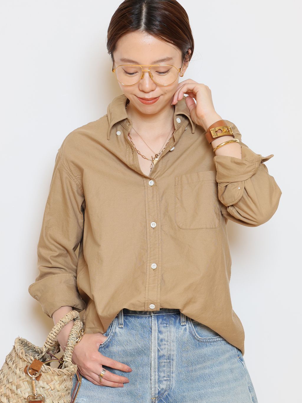 OXFORD ボタンダウン シャツのコーディネートスナップ（HASE）｜MUSE