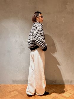 IENA LA BOUCLE ハウンドトゥースツィードブルゾンのコーディネート 