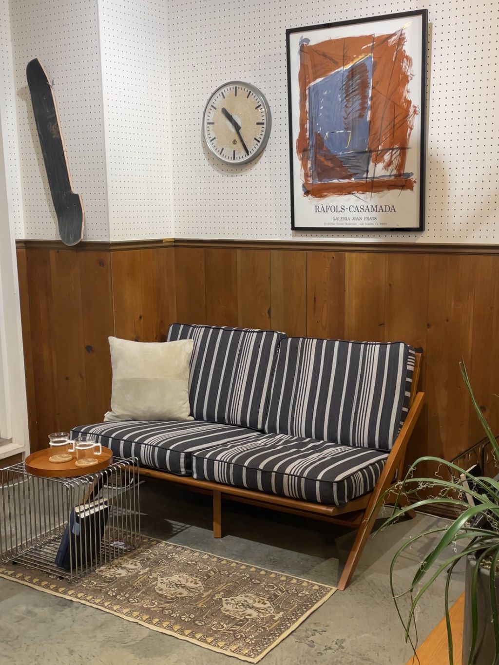 GHENT SOFA 2P COVER STRIPE(GRY) ヘント ソファカバーの 