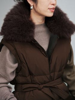 YVES SALOMON イヴ サロモン ダウンベスト 25WAG00565DOTM/VESTの