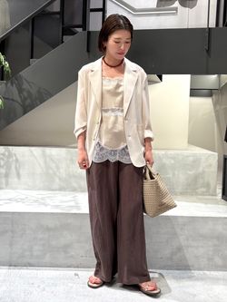 IENA LA BOUCLE シアードレーピージャケットのコーディネートスナップ