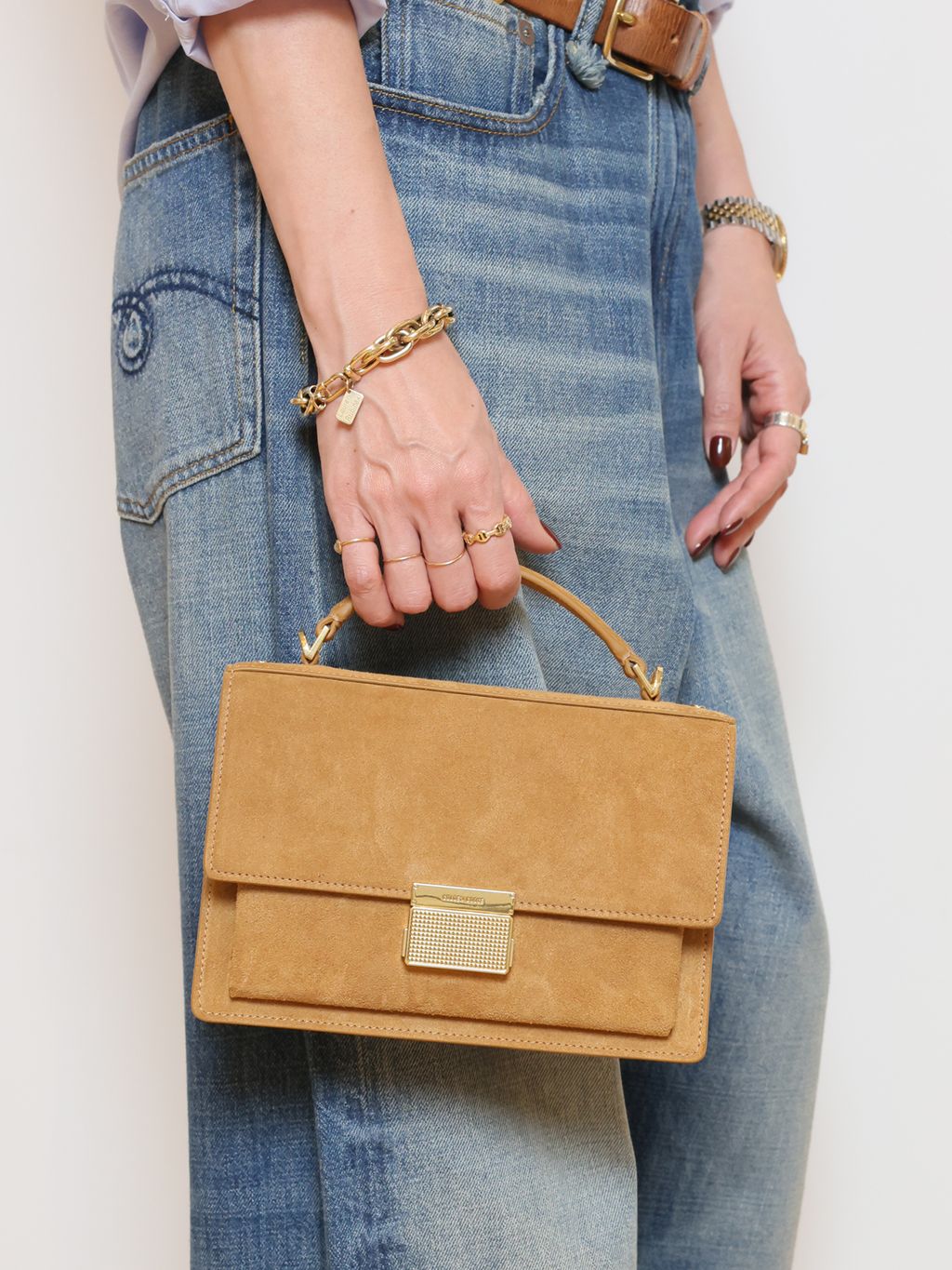 ワイヤーウォッシュシャツのコーディネートスナップ（MUSE）｜MUSE de