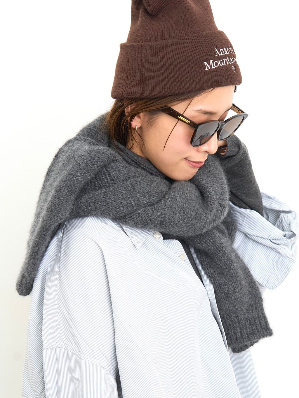 Yak/Cotton RIB TURTLE NECKのコーディネートスナップ（PR Sasaki）｜L