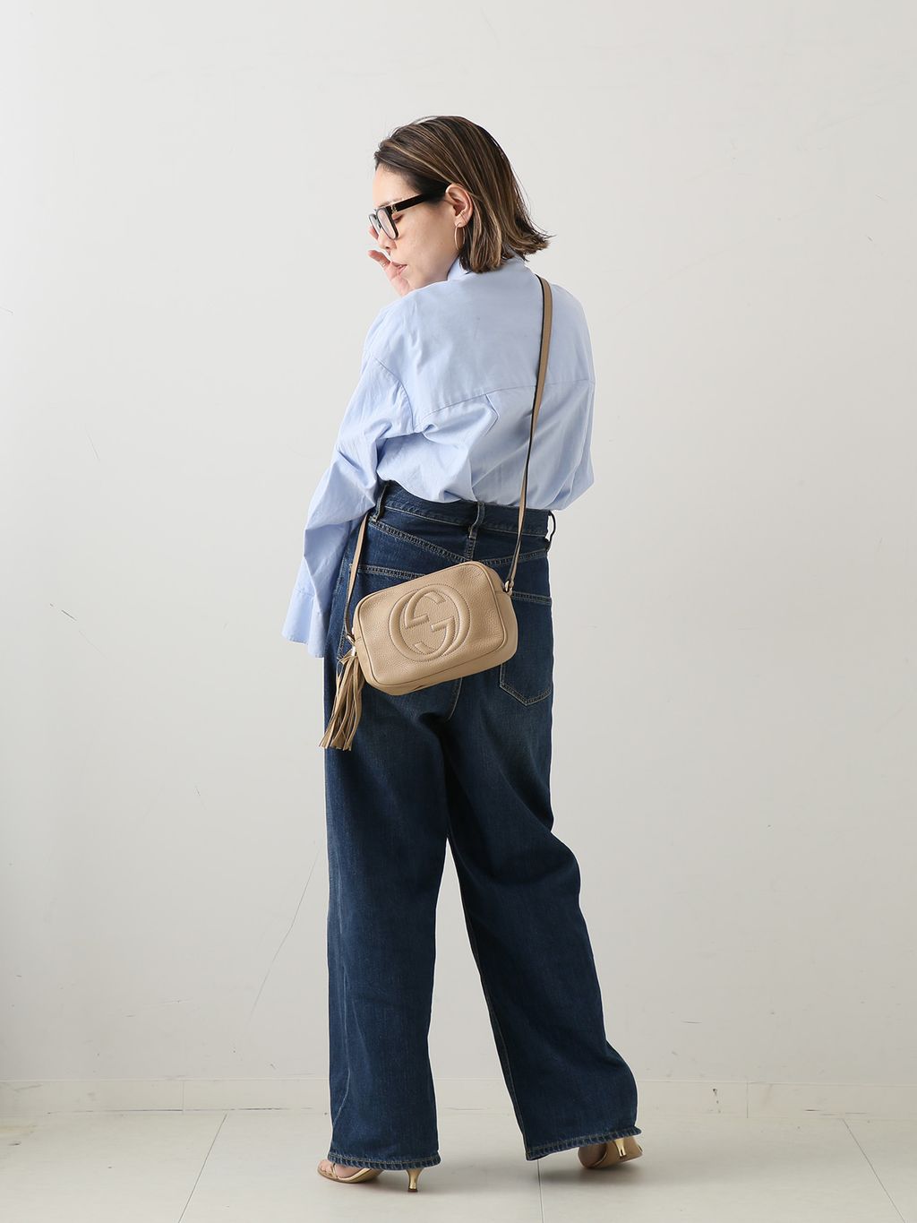 VINTAGE GUCCI/グッチ】Interlocking soho ショルダーバッグの