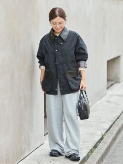予約》別注【BARBOUR×JOURNAL STANDARD】 OS BEDALE with Leatherの
