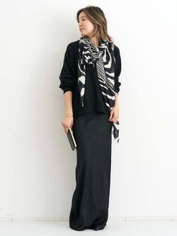 TWILL VINTAGE MAXI SKIRTのコーディネートスナップ（BUYER.N）｜L