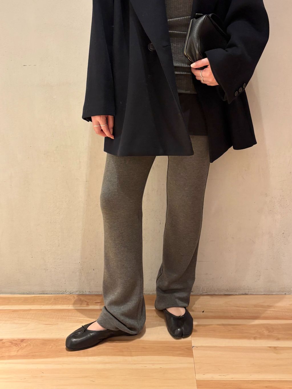 Double melton コートのコーディネートスナップ（chika）｜Plage