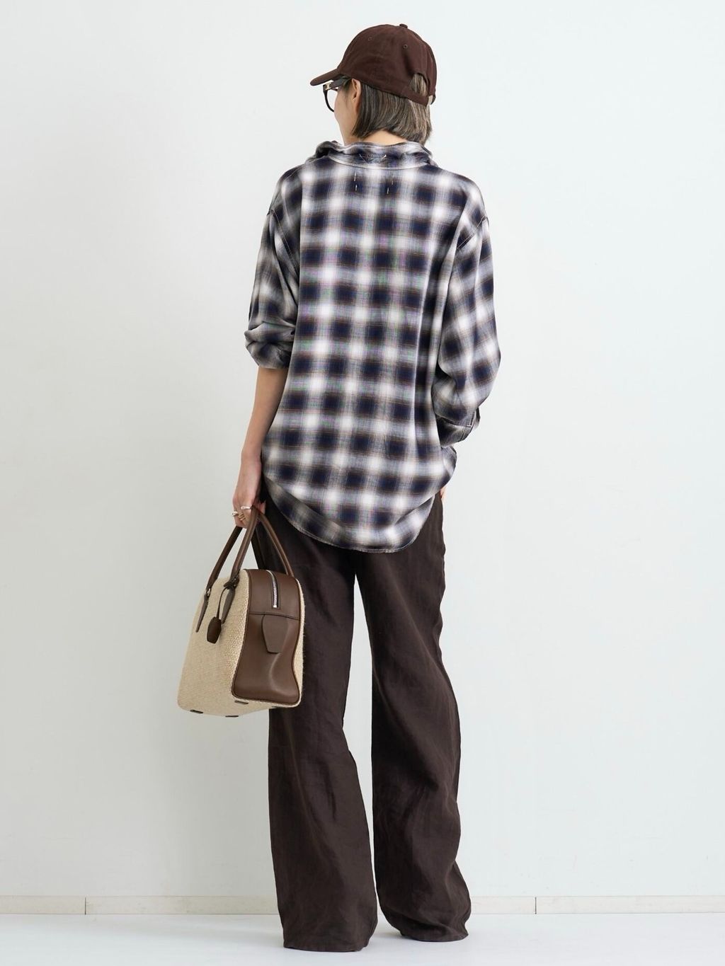REMI RELIEF/レミ レリーフ】 CHECK SHIRTのコーディネートスナップ