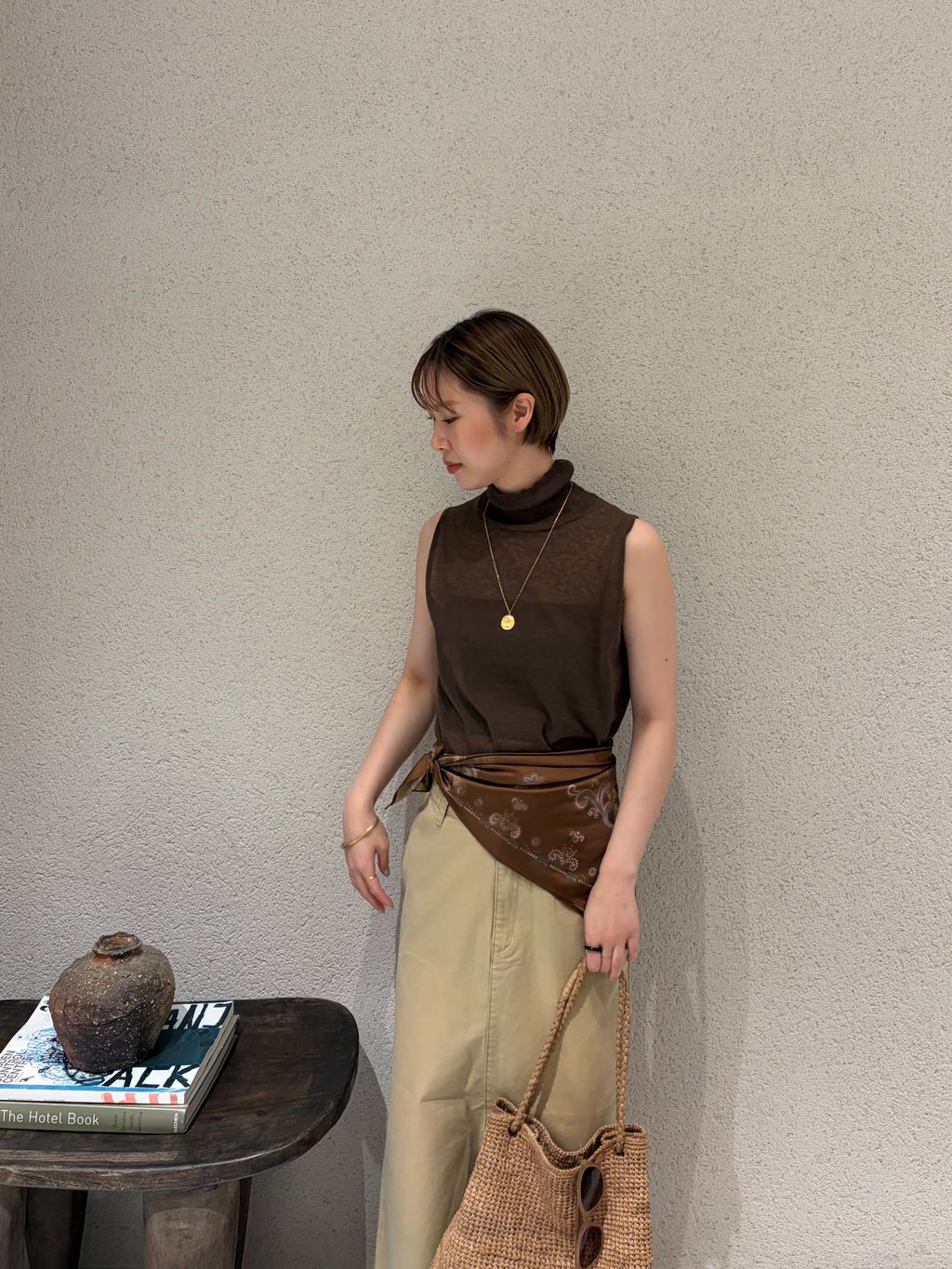Sheer N/S タートルのコーディネートスナップ（ERI）｜Plage