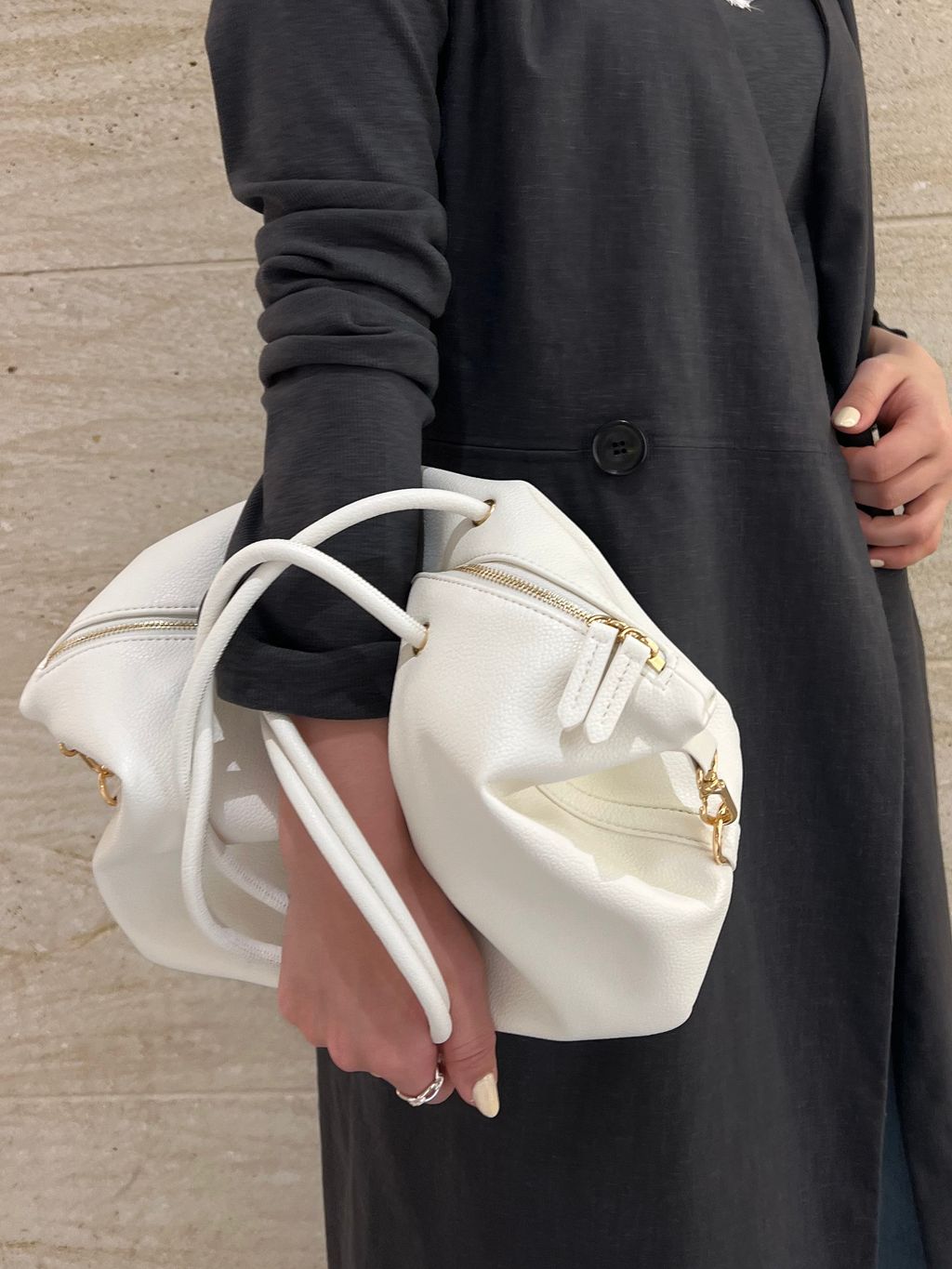 セットアップ対応》【洗える】麻ストレッチロングジレワンピースの