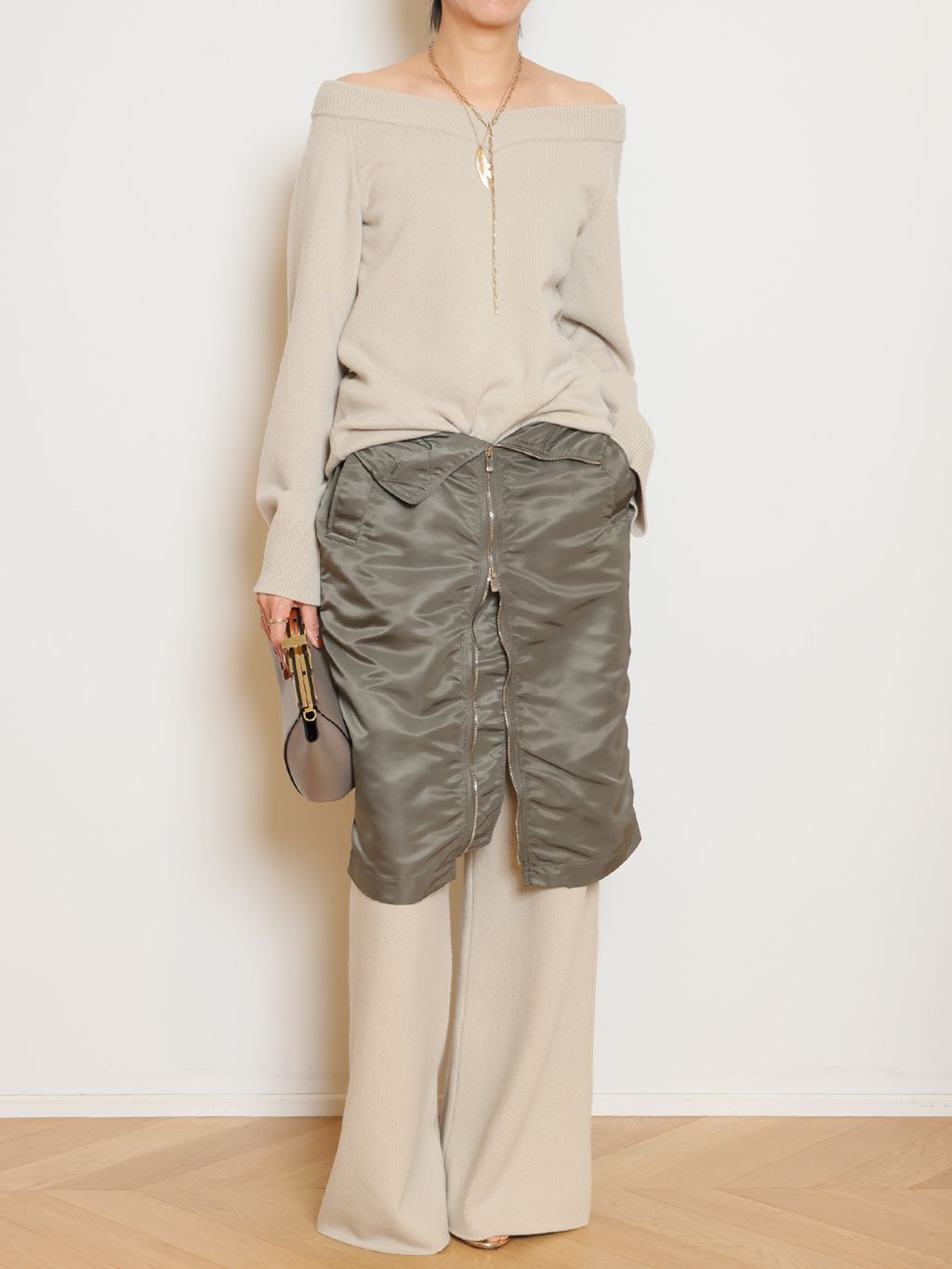 AQUAZZURA/アクアズーラ】 SO NUDE サンダルのコーディネートスナップ