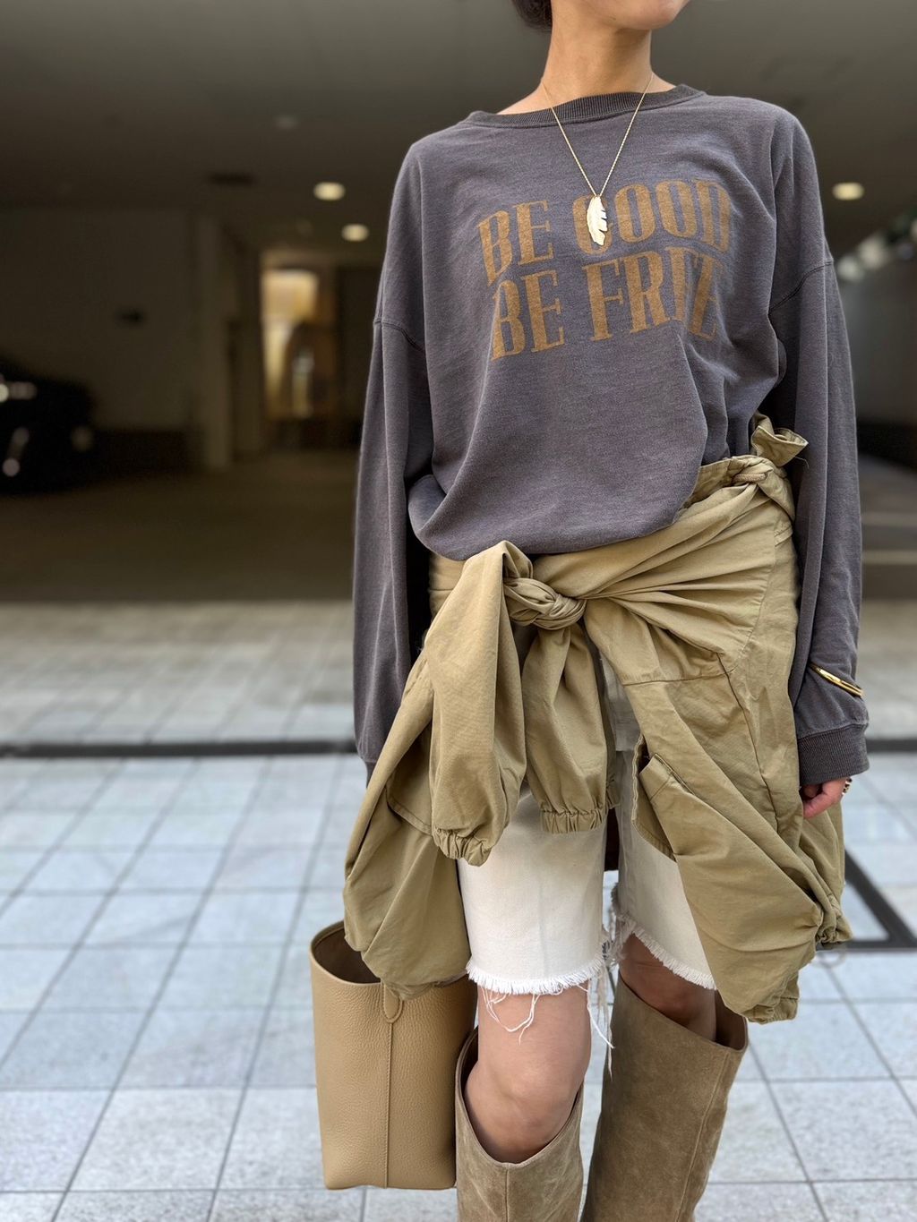 REMI RELIEF/レミ レリーフ】 LONG SLEEVE TEEのコーディネート
