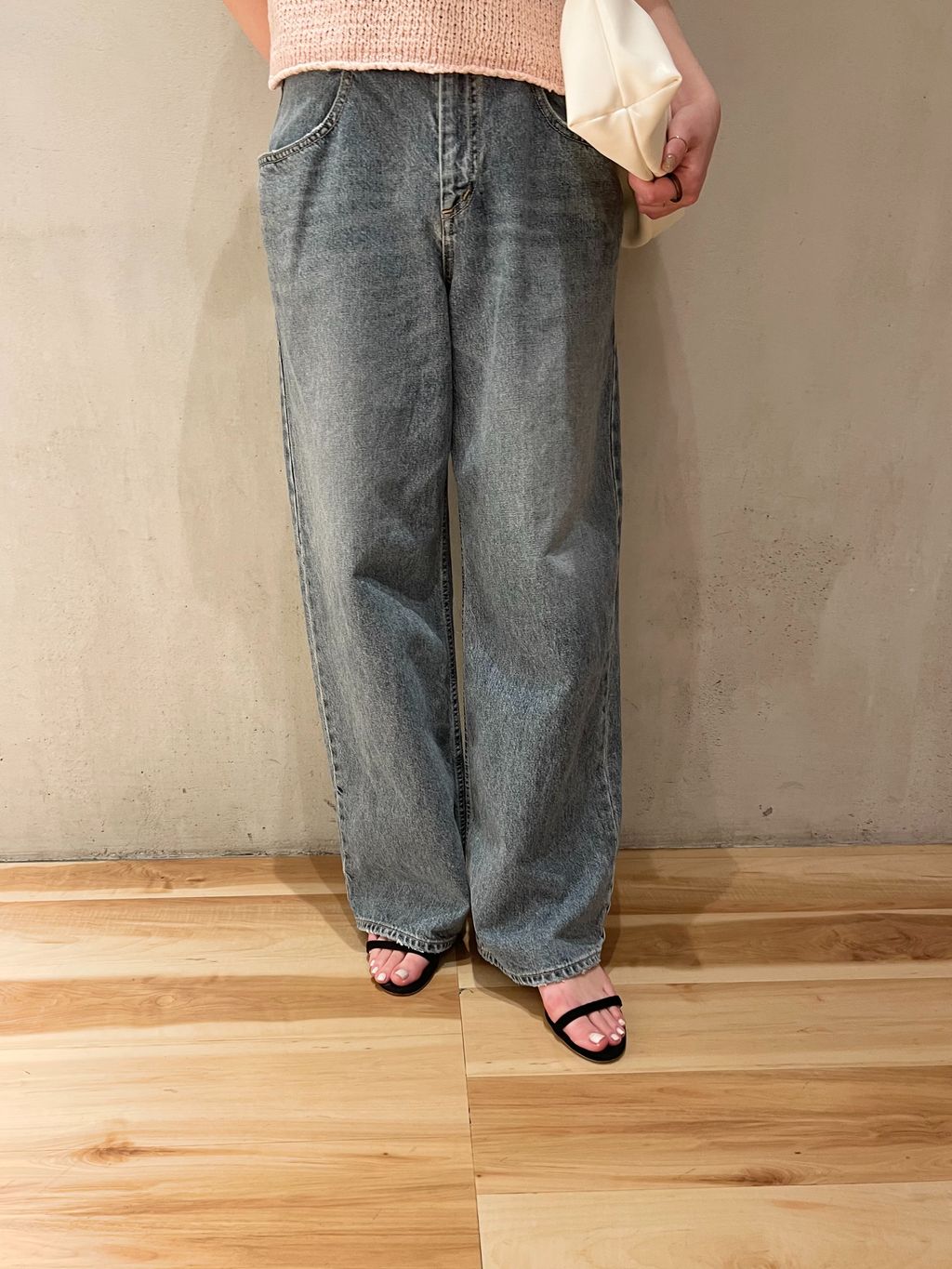 Plage Italian yarn CO half ニット Italian yarn CO half ニットのコーディネートスナップ（manaka