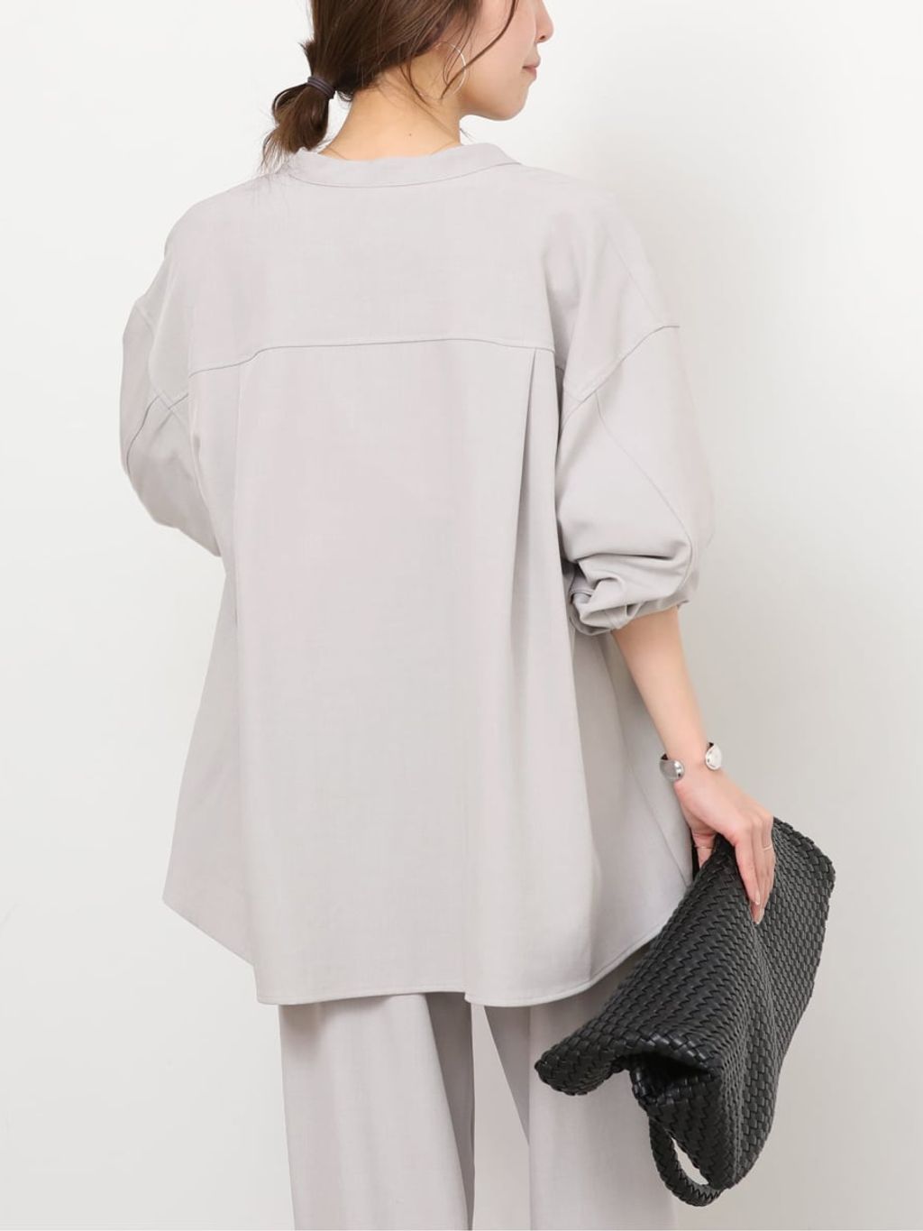□《一部WEB限定》［2点セット］メランジツイルセットアップの