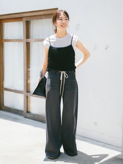 5 1/2 SOFT DRAWSTRINGDENIMのコーディネートスナップ（さくまる