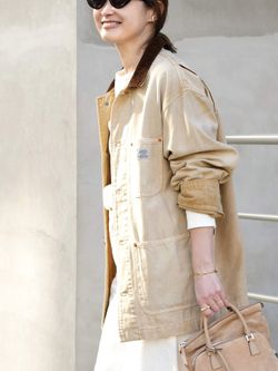 DENIMIST/デニミスト】OVERSIZED CHORE JACKETのコーディネート