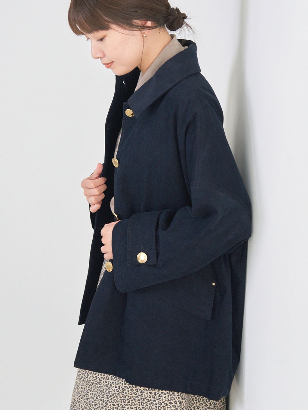 FILMY COTTON 襟付きプルオーバー　IENA FILMY COTTON 襟付きプルオーバーのコーディネートスナップ（Mai