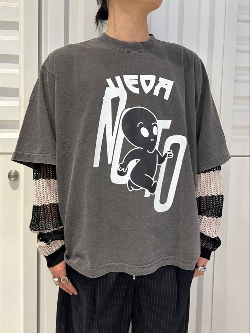 JIEDA × NOCTO ARCHIVE 別注 ALIEN OVER SIZE TEEのコーディネート