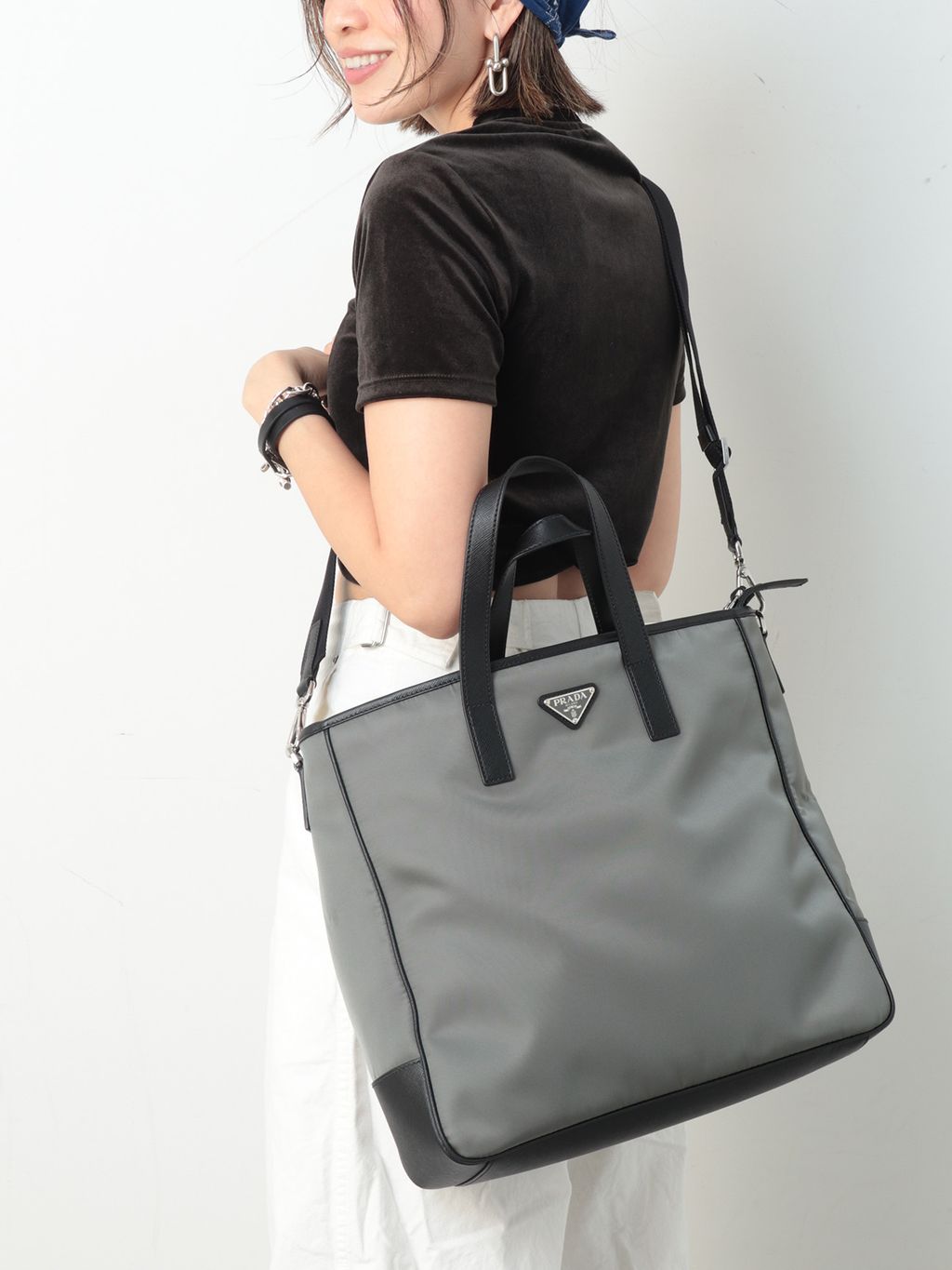 PRADA/プラダ】 tote nylonのコーディネートスナップ（Sayaka