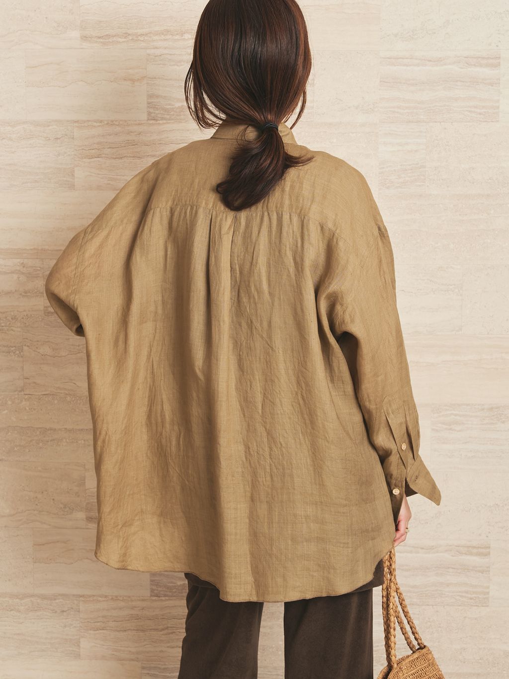 追加》RAFFIA BASKET バッグ 2のコーディネートスナップ（yoshie