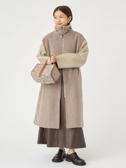 VACHEMENT/ヴァシュモン 別注 リバーシブルボアコートのコーディネート