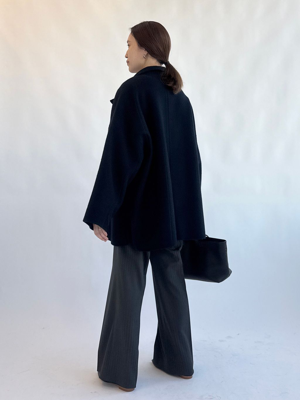 WEB限定/追加予約2》souple woolダブルフェイススタンドコートの