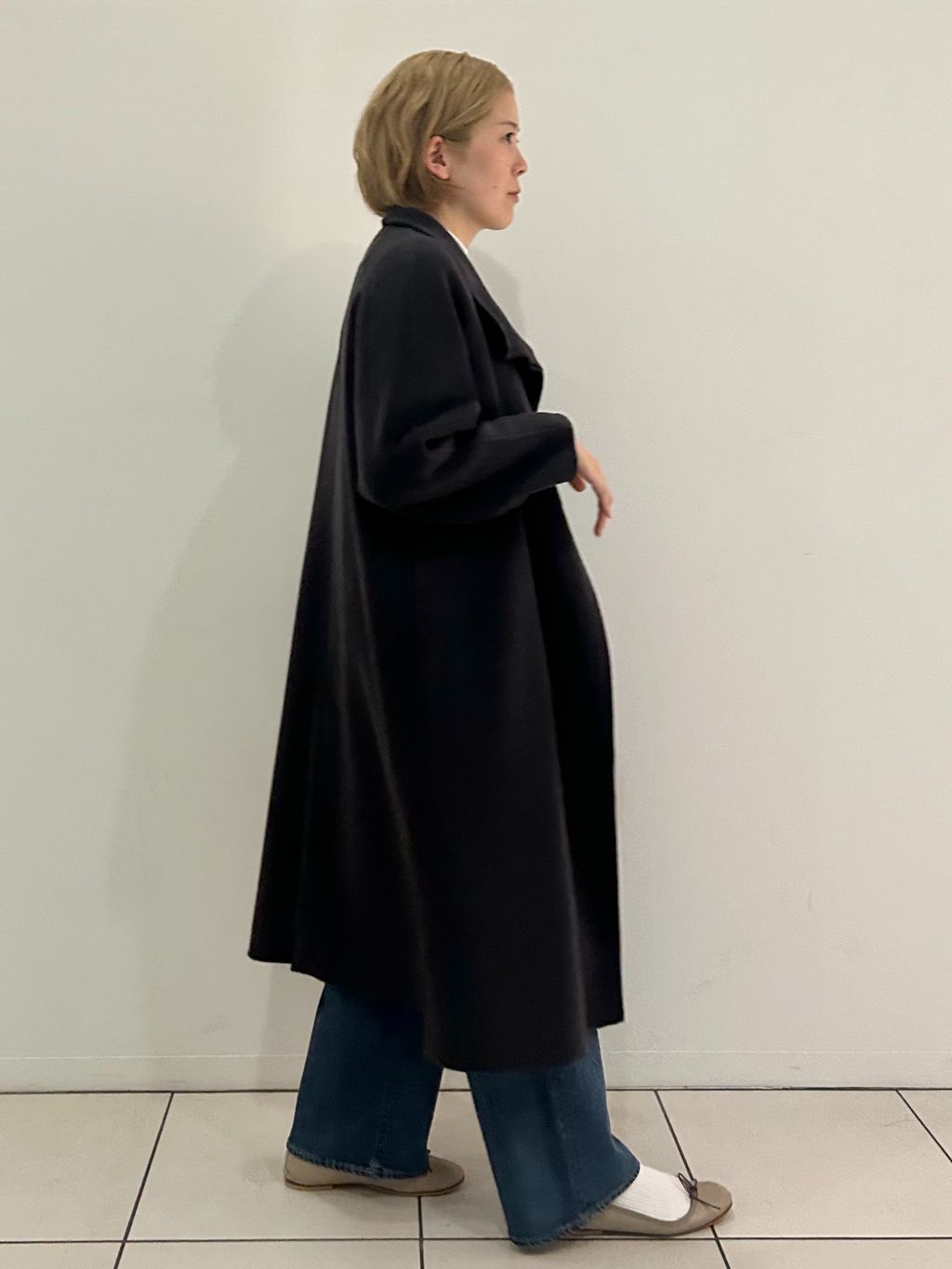 追加》Super160スタンドコートのコーディネートスナップ（chinatsu