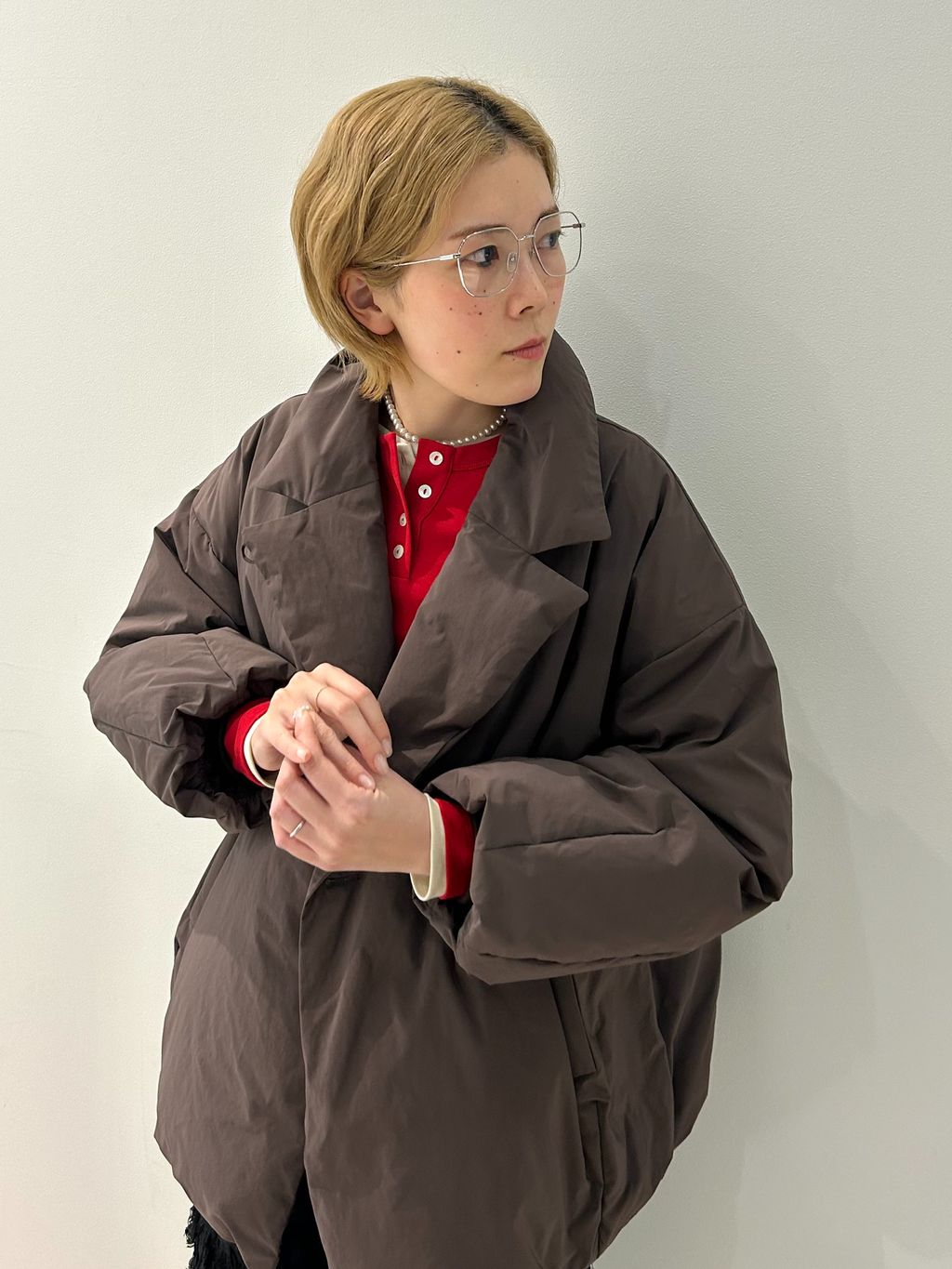 追加》ARTIROSA 撥水テイラーコクーンダウンのコーディネートスナップ