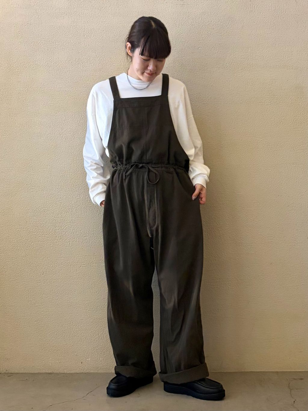 ARMEN】COTTON TWILL SALOPETTESのコーディネートスナップ（A.S