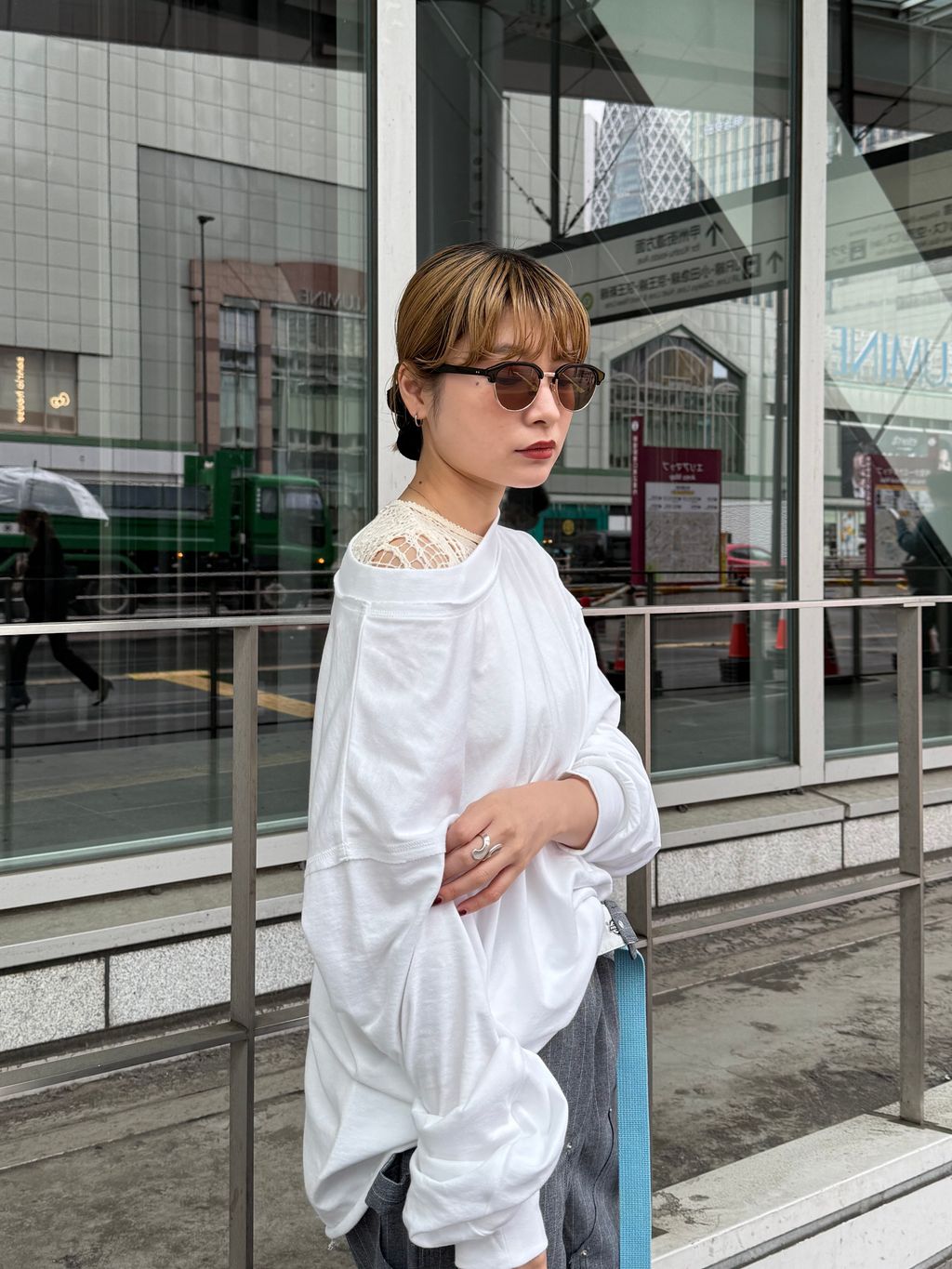 追加》HIGH GAUGH URAKE PULLOVER：カットソーのコーディネート
