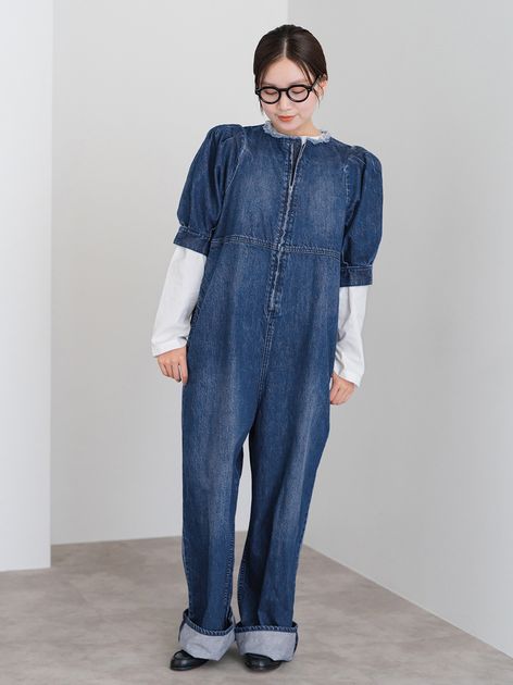 upper hights/アッパーハイツ THE M パフスリーブオールインワンの