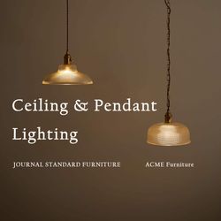 journal standard Furnitureシーリングライト 光で変わる、部屋の印象。 シーリングライトとペンダントライトで