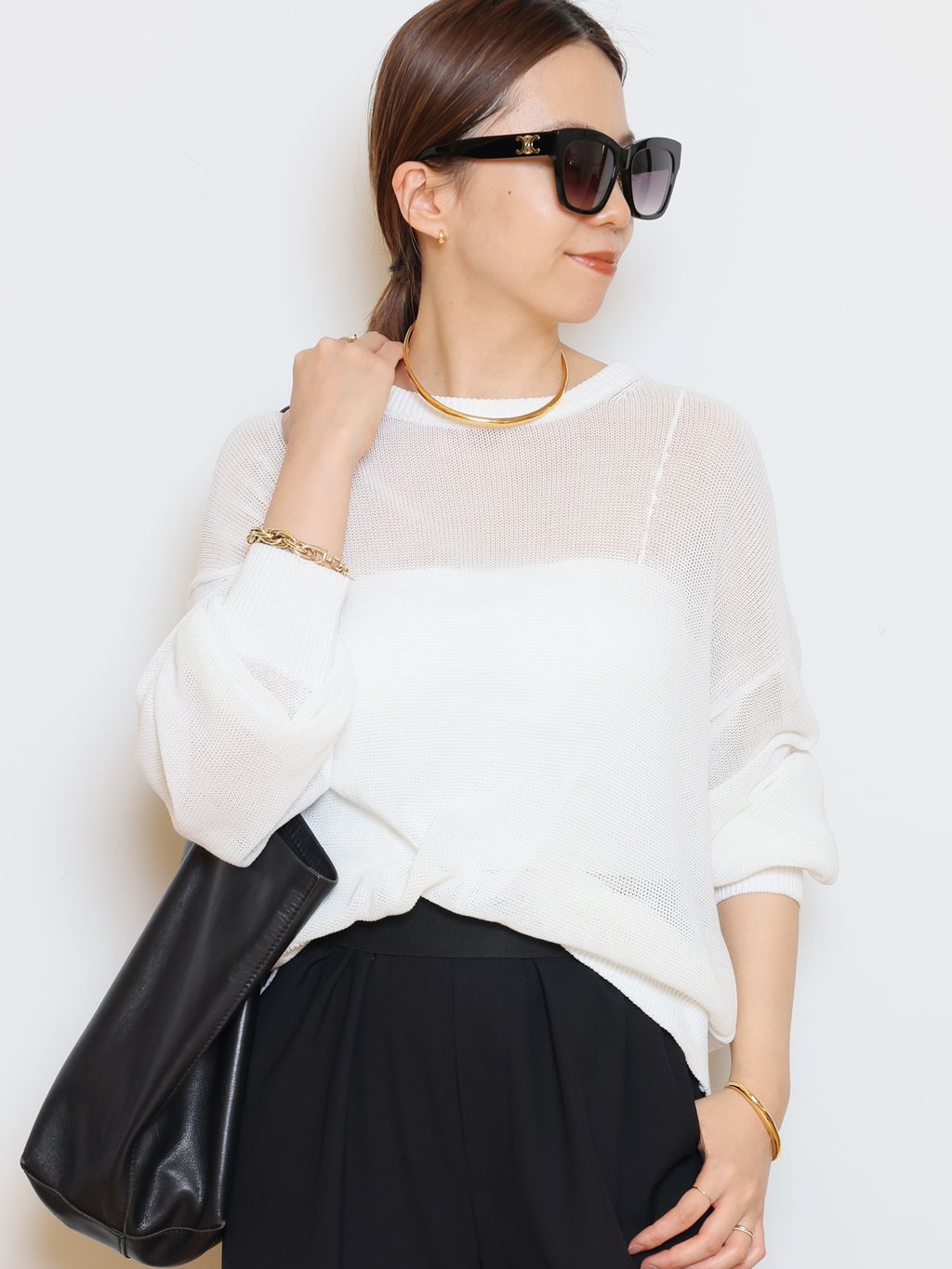 TONIC クルーネックプルオーバーのコーディネートスナップ（HASE