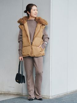 YVES SALOMON イヴ サロモン ダウンベスト 25WAG00565DOTM/VESTの