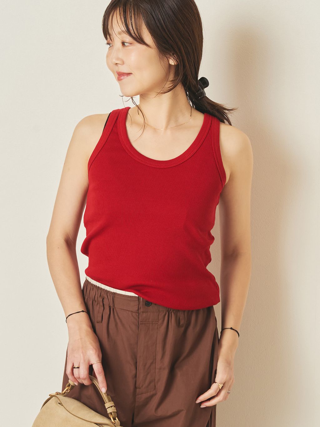 Plage sheer タンク　ベージュ plage（プラージュ）の「SHEER タンク（タンクトップ）」 - WEAR