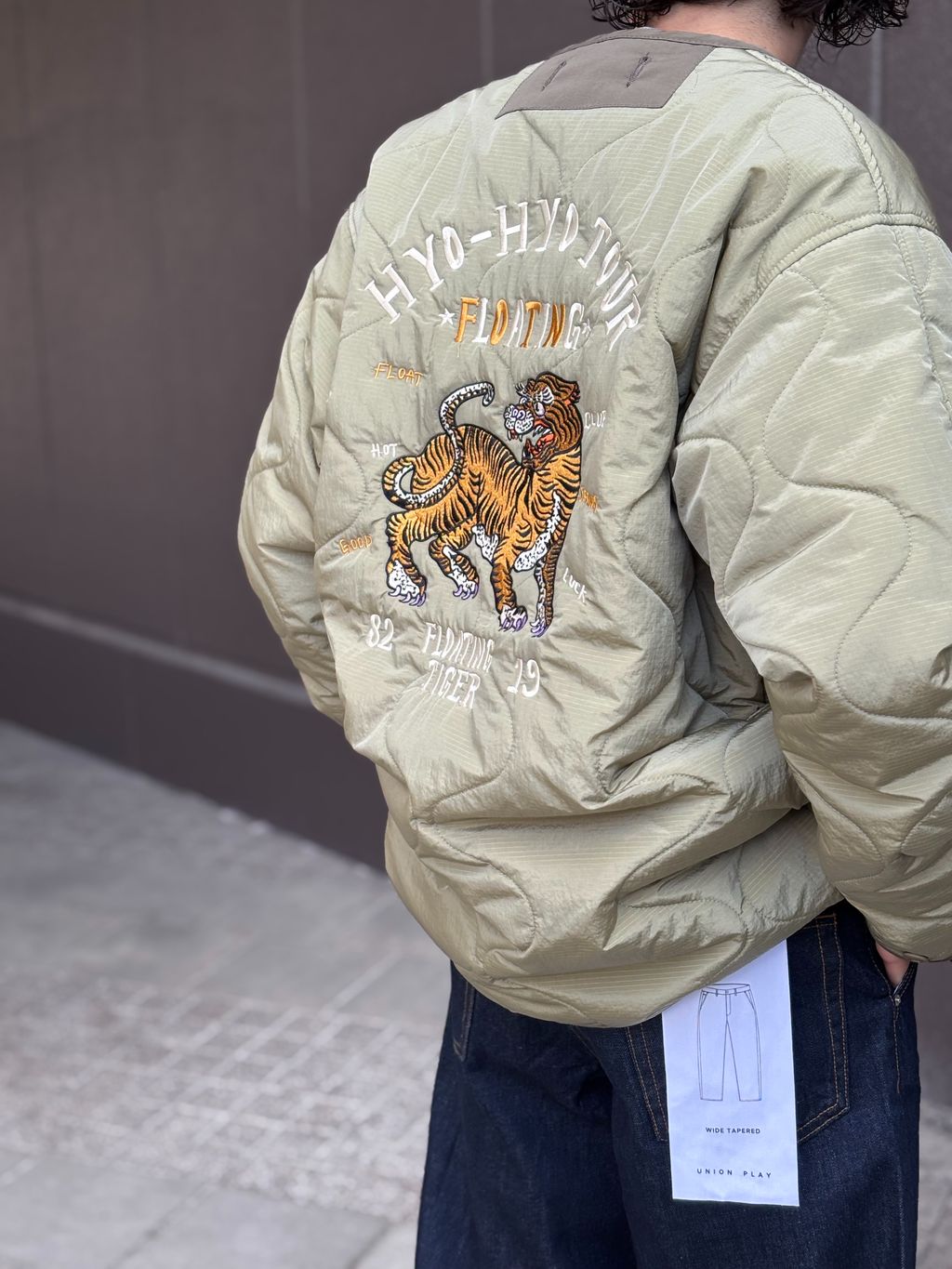 飄飄 HYO-HYO ヒョウヒョウ スカジャン　B.C STOCK HYO-HYO LIP QUILTINGのコーディネートスナップ（IBUKI）｜B.C STOCK