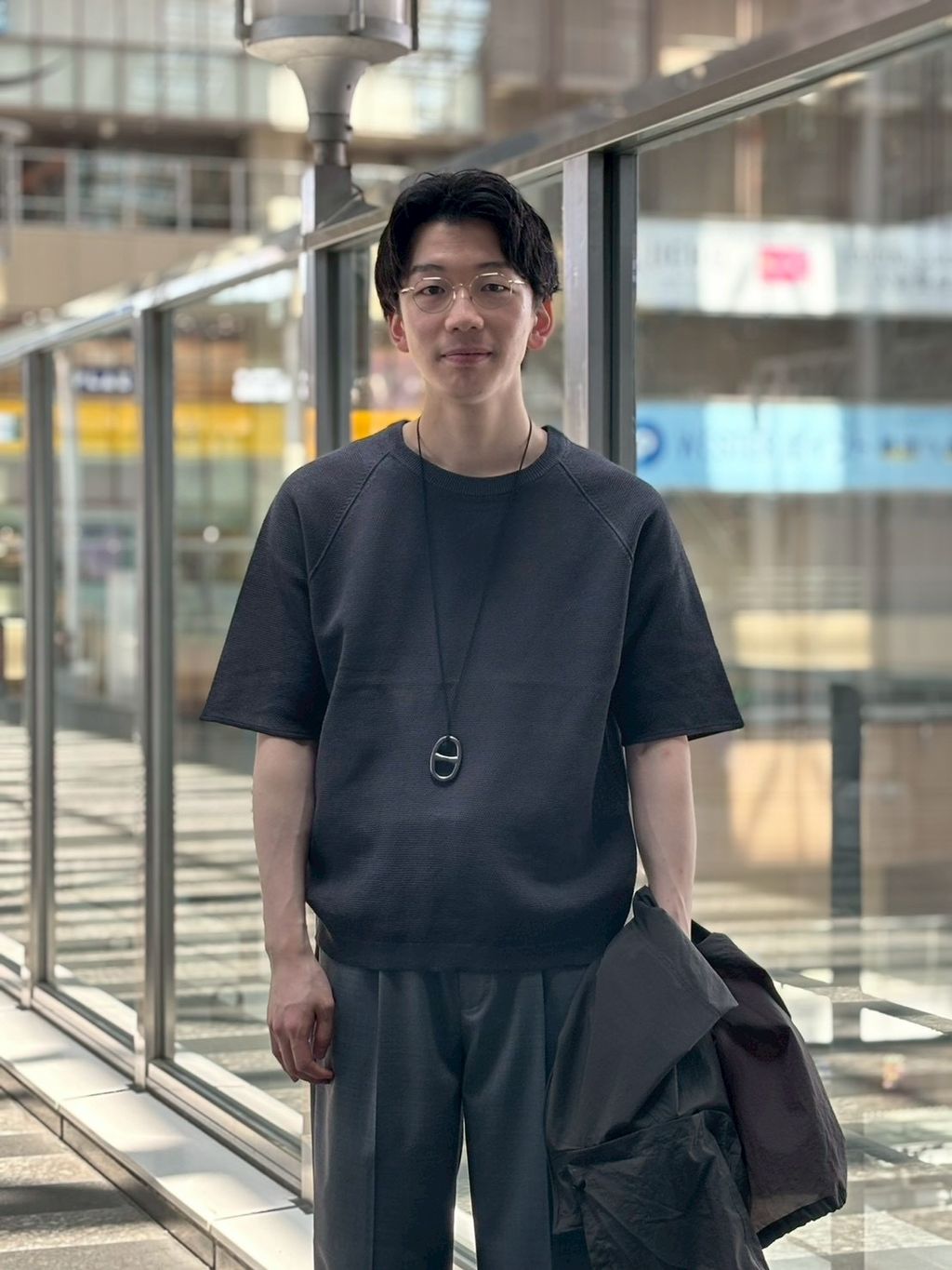 ATON(エイトン) SUPER LIGHT NYLON SPORT JACKETのコーディネート