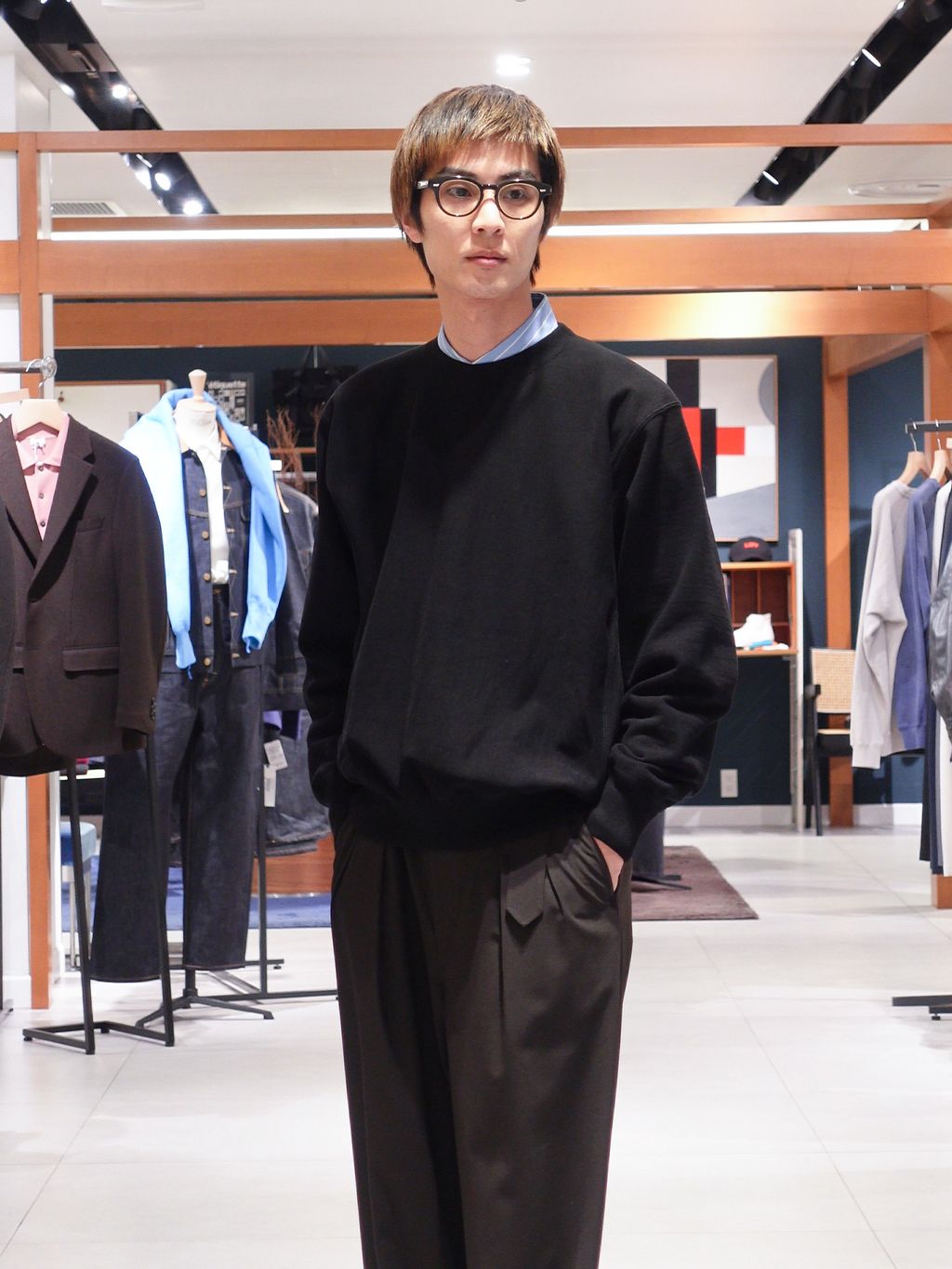 AURALEE (オーラリー) SMOOTH SOFT BD SWEAT P/Oのコーディネート