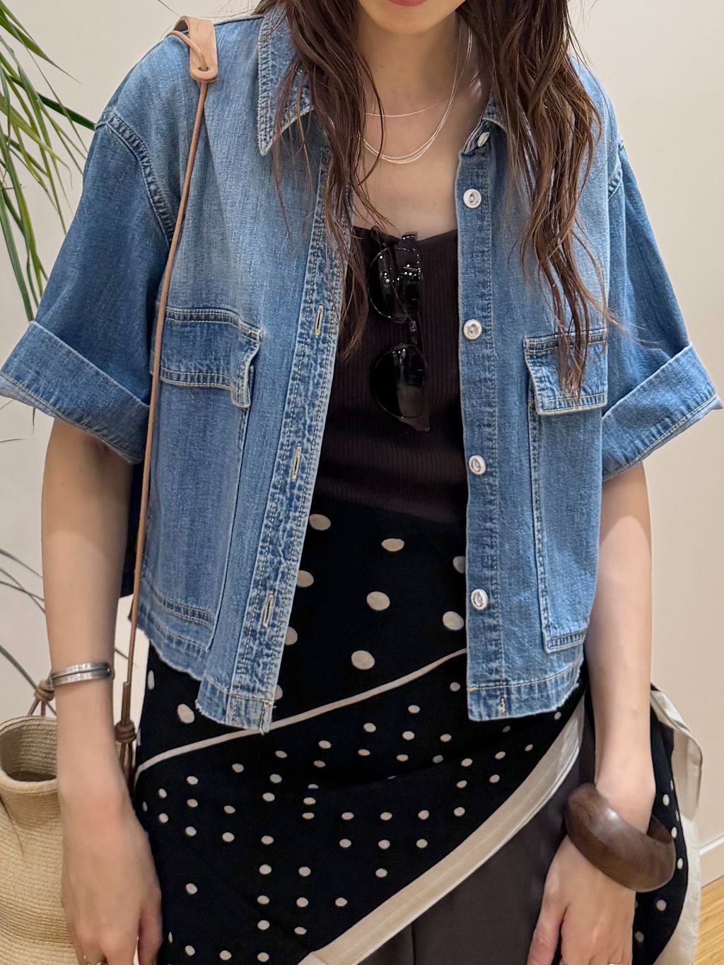 5 1/2 HALF Sleeve Shirtのコーディネートスナップ（INA）｜Spick 